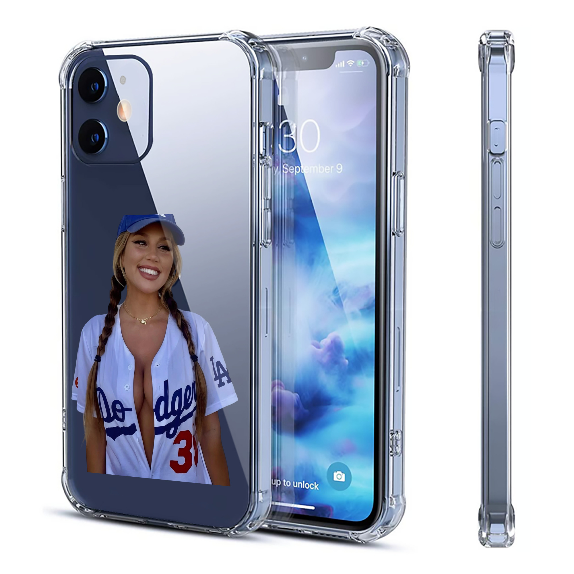  Clear IPhone 12 Case – Soft TPU With UV Print – Enhanced Drop Protection, Precise Fit, Anti-Fingerprint, Customizable Design, Scratch-Resistant, Yellow-Resistant